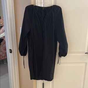 J. Crew Black Gathered Dress
